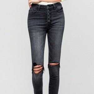 Vervet By Flying Monkey High Rise Distressed Skinny Jean